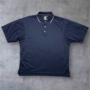 FootJoy Navy Polo Shirt with White Accents